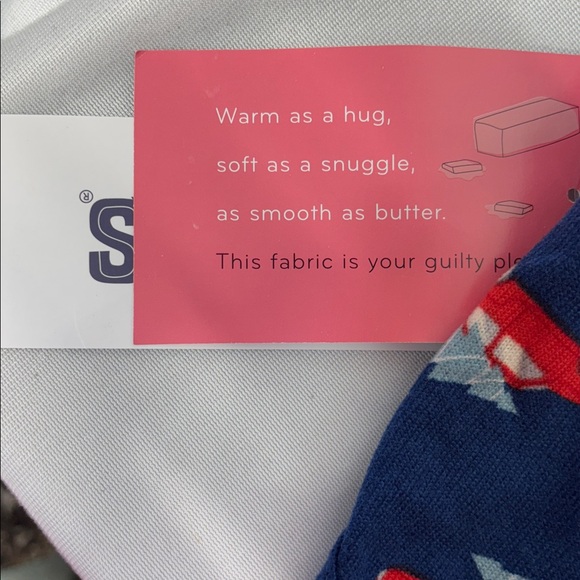 Muk Luks Navy Pet Sweater phs with Red Cars and xmass trees size butter knit S - Picture 4 of 9